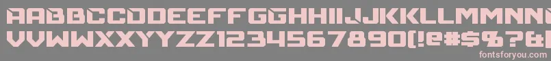Mechfire Font – Pink Fonts on Gray Background