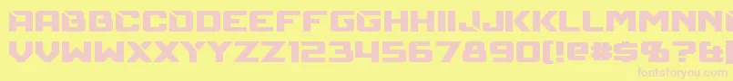 Шрифт Mechfire – розовые шрифты на жёлтом фоне