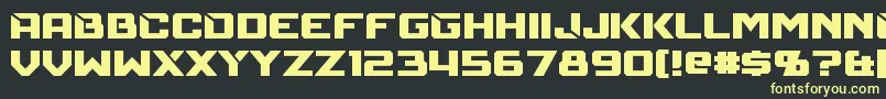 Mechfire Font – Yellow Fonts on Black Background