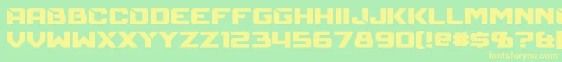 Lisätietoja Mechfire-fontista Mechfire-fontti – keltaiset fontit vihreällä taustalla