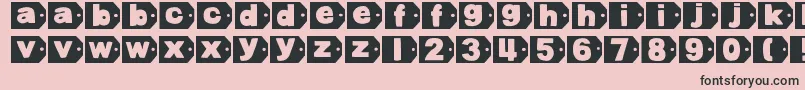 DjbTaggedAgain Font – Black Fonts on Pink Background