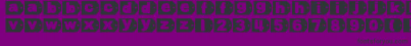 DjbTaggedAgain Font – Black Fonts on Purple Background