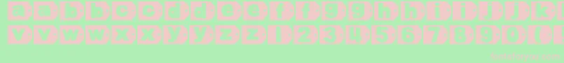 DjbTaggedAgain Font – Pink Fonts on Green Background