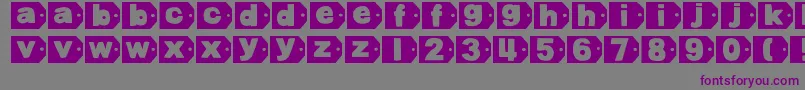 DjbTaggedAgain-Schriftart – Violette Schriften auf grauem Hintergrund
