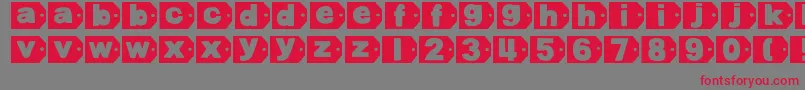 DjbTaggedAgain Font – Red Fonts on Gray Background