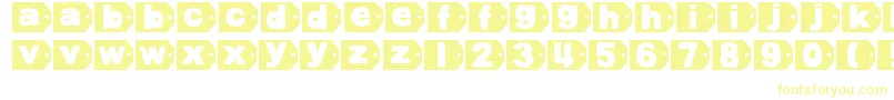 DjbTaggedAgain Font – Yellow Fonts on White Background