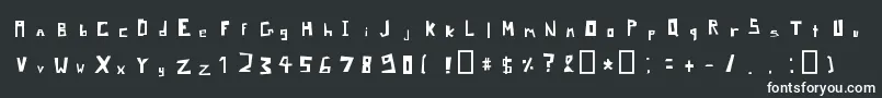 Шрифт PixelSignboardRegular – белые шрифты