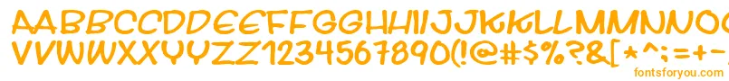 Streetwise Font – Orange Fonts on White Background