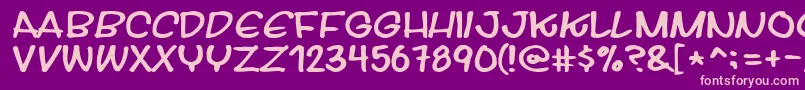 Streetwise Font – Pink Fonts on Purple Background