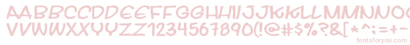 Fonte Streetwise – fontes rosa em um fundo branco