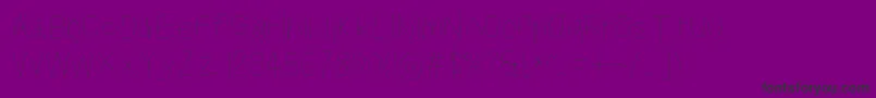 Kabinaselt-fontti – mustat fontit violetilla taustalla