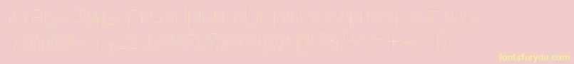 Kabinaselt Font – Yellow Fonts on Pink Background