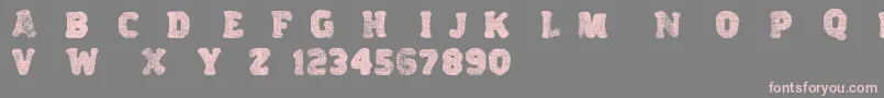Variations Font – Pink Fonts on Gray Background