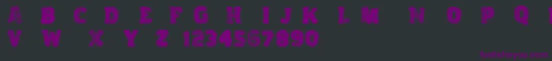 Variations Font – Purple Fonts on Black Background