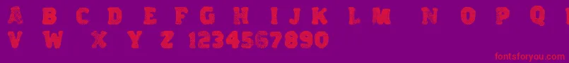 Variations Font – Red Fonts on Purple Background