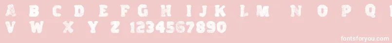 Variations Font – White Fonts on Pink Background