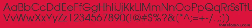 TrendexSsi Font – Black Fonts on Red Background