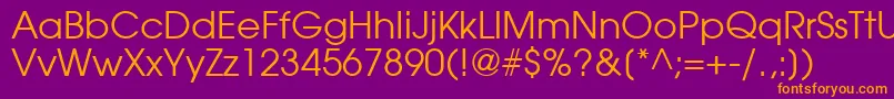 TrendexSsi Font – Orange Fonts on Purple Background