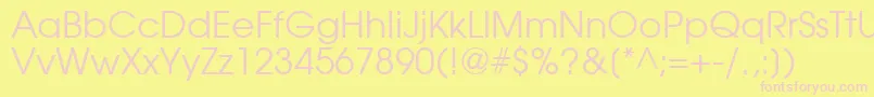 TrendexSsi Font – Pink Fonts on Yellow Background