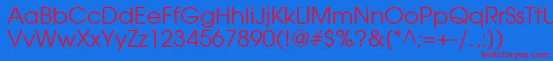 TrendexSsi Font – Red Fonts on Blue Background