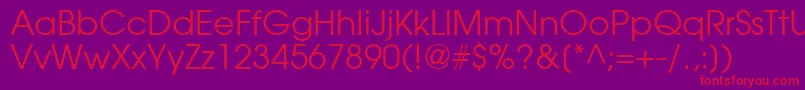 TrendexSsi Font – Red Fonts on Purple Background