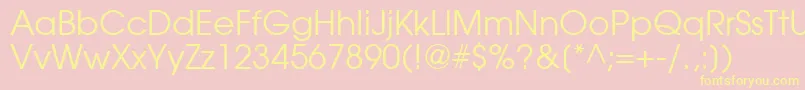 TrendexSsi Font – Yellow Fonts on Pink Background