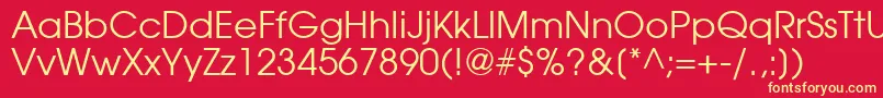 TrendexSsi Font – Yellow Fonts on Red Background