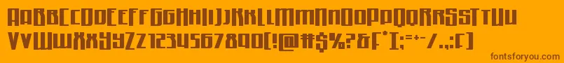 Quantummalicehalfdrop Font – Brown Fonts on Orange Background