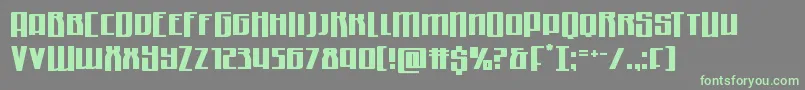 Quantummalicehalfdrop Font – Green Fonts on Gray Background