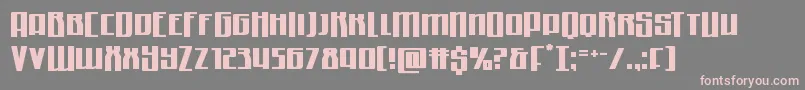 Quantummalicehalfdrop Font – Pink Fonts on Gray Background
