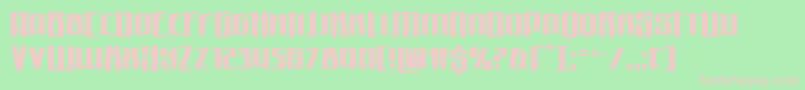 Quantummalicehalfdrop Font – Pink Fonts on Green Background