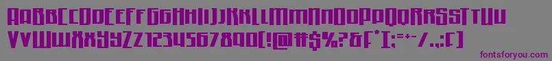Quantummalicehalfdrop Font – Purple Fonts on Gray Background