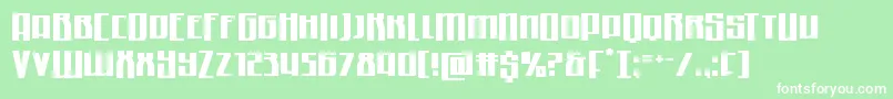 Quantummalicehalfdrop Font – White Fonts on Green Background