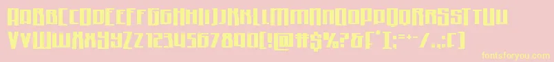 Quantummalicehalfdrop Font – Yellow Fonts on Pink Background