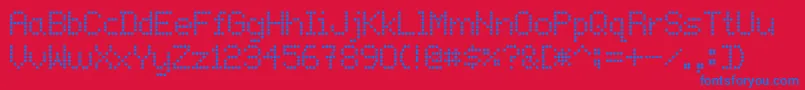 Onlywif Font – Blue Fonts on Red Background