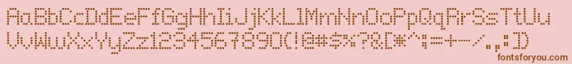 Onlywif Font – Brown Fonts on Pink Background