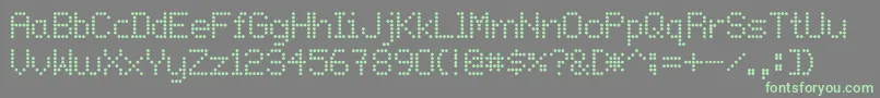 Onlywif Font – Green Fonts on Gray Background
