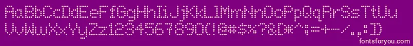 Onlywif Font – Pink Fonts on Purple Background