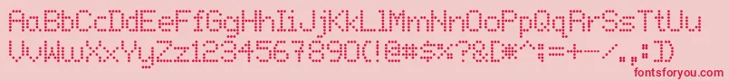 Onlywif Font – Red Fonts on Pink Background