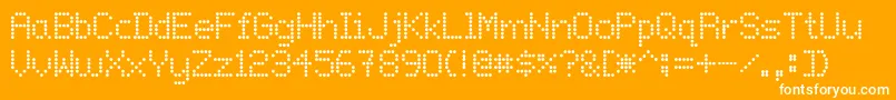 Onlywif Font – White Fonts on Orange Background