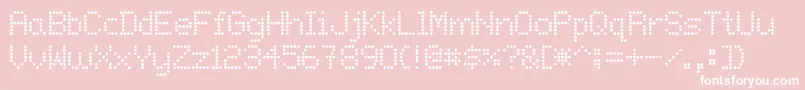 Onlywif Font – White Fonts on Pink Background