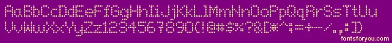 Onlywif-fontti – keltaiset fontit violetilla taustalla