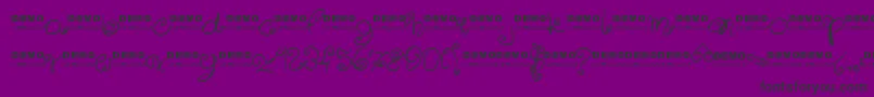 Sweeetdemo Font – Black Fonts on Purple Background