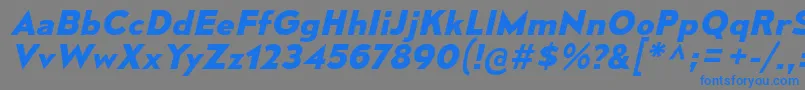 MesmerizeSeBdIt Font – Blue Fonts on Gray Background