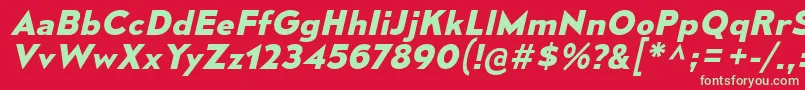 MesmerizeSeBdIt Font – Green Fonts on Red Background