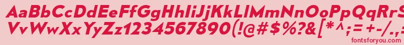 MesmerizeSeBdIt Font – Red Fonts on Pink Background