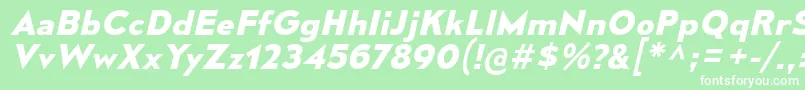 MesmerizeSeBdIt Font – White Fonts on Green Background