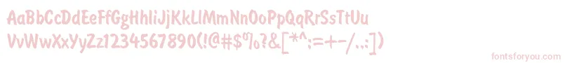フォントBrushtypeSemiboldRegular – ピンクのフォント