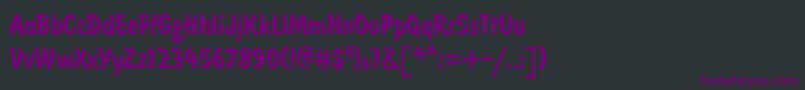 BrushtypeSemiboldRegular Font – Purple Fonts on Black Background