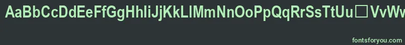 Шрифт ArialNarrowSpecialG1Bold – зелёные шрифты на чёрном фоне